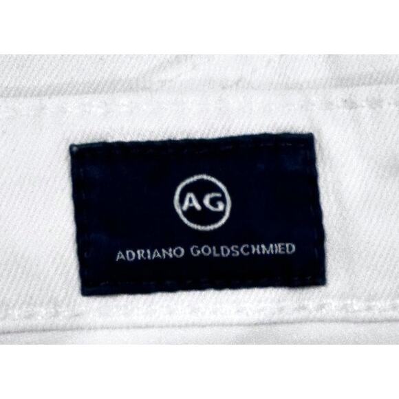 AG Adriano Goldschmied The Farrah White Skinny Mid Rise Ankle Jeans - Picture 7 of 9